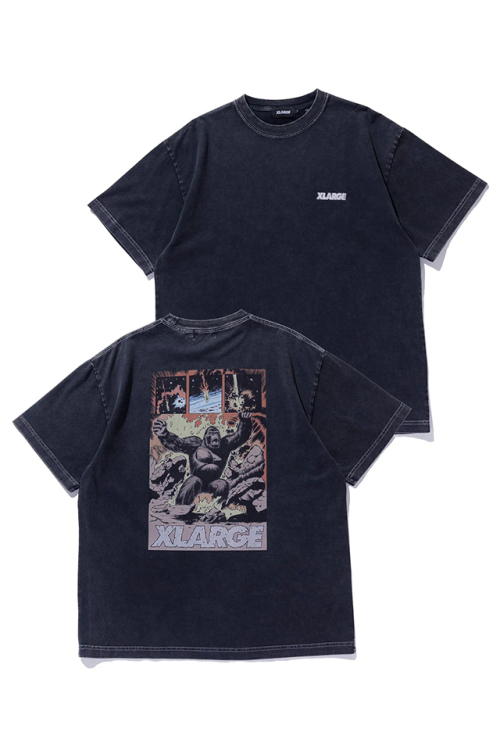 XLARGE エクストララージ 101252011047 XLARGE COMIC TWO S/S TEE Tシャツ BLACK 正規通販 メンズ レディース