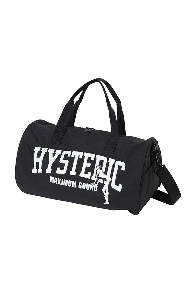 HYSTERIC GLAMOUR ヒステリックグラマー 02253QB02 MAXIMUM SOUND ドラムバッグ BLACK 正規通販 メンズ レディース