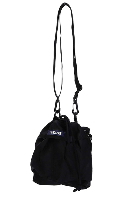SILAS サイラス 110233053001 MILITARY MUSETTE BAG SILAS ミリタリーショルダーバッグ BLACK 正規通販 メンズ