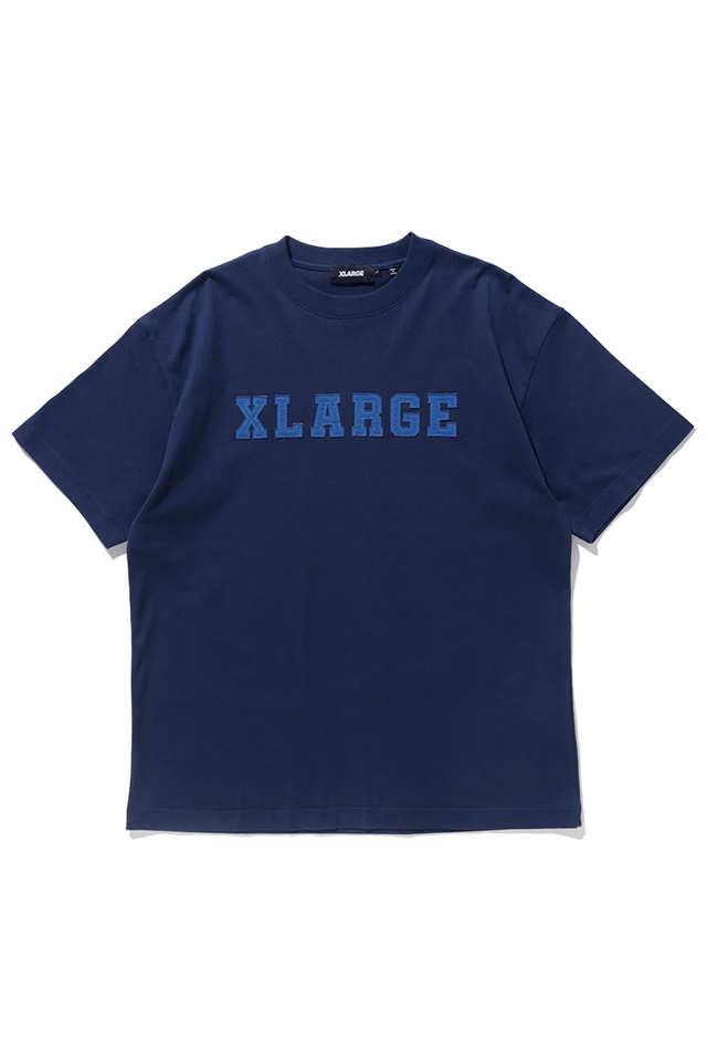 XLARGE エクストララージ 101232011039 PATCHED LOGO S/S TEE XLARGE Tシャツ NAVY 正規通販 メンズ レディース