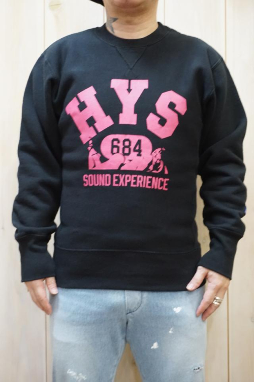 HYSTERIC GLAMOUR 02223CS05 SOUND EXPERIENCE スウェット BLACK 正規通販 メンズ