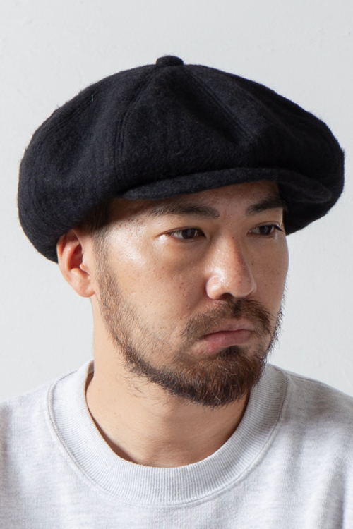 RACAL RL-22-1262 Wool Shaggy 8Panel Casquette キャスケット BLACK 正規通販 メンズ