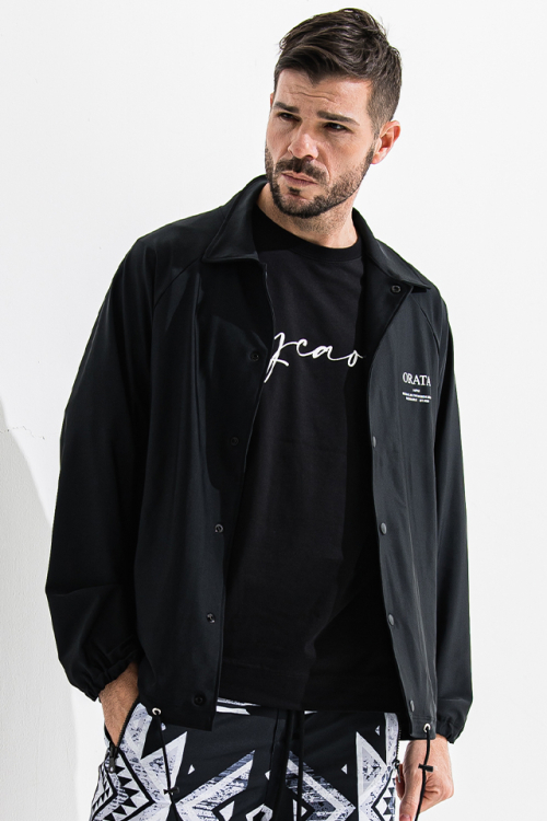 ORATA オラータ OR2-JK-001 RUSH COACH JACKT ラッシュコーチジャケット BLACK 正規通販 メンズ 2023年7月30日入荷予定
