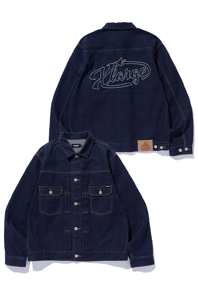 XLARGE エクストララージ 101261021007 STAR LOGO DENIM JACKET スターロゴデニムジャケット INDIGO 正規通販 メンズ レディース