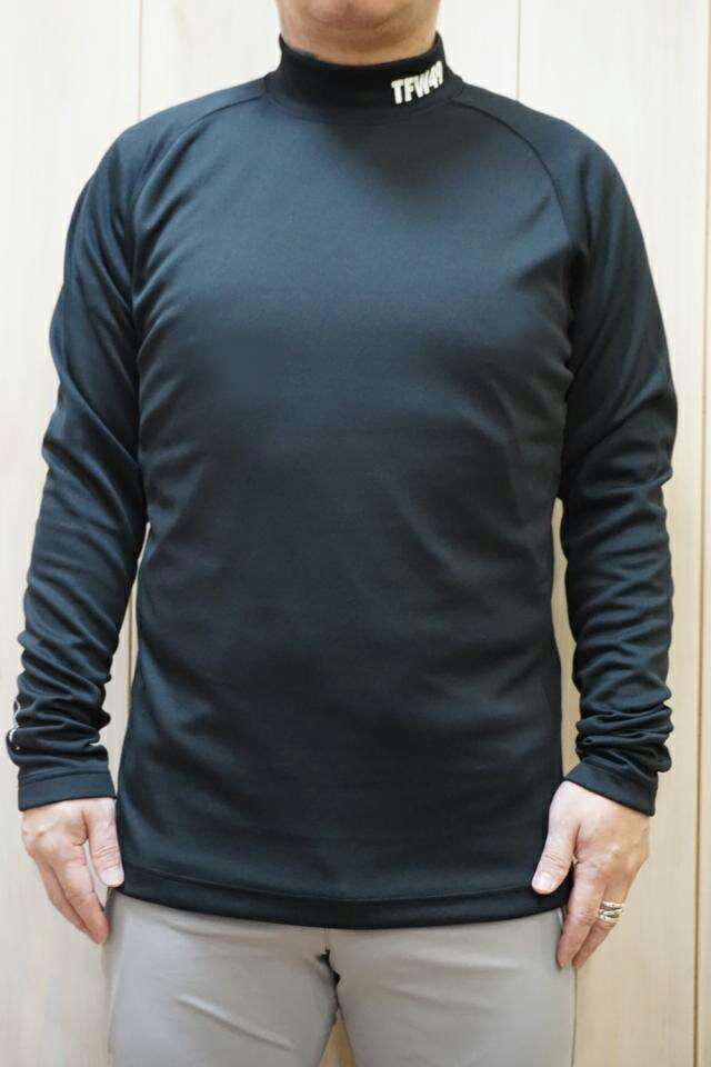 TFW49 ティーエフダブリューフォーティーナイン T102220014 LS MOCKNECK SIDE MESH T モックネックロングスリーブTシャツ BLACK 正規通販 メンズ ゴルフ