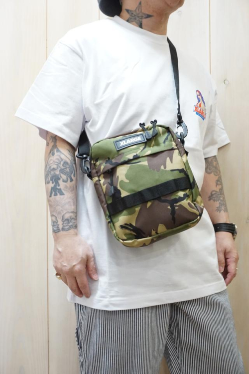 XLARGE エクストララージ 101211053002 MILITARY SHOULDER BAG ミリタリーショルダーバッグ CAMO 正規通販 メンズ レディース