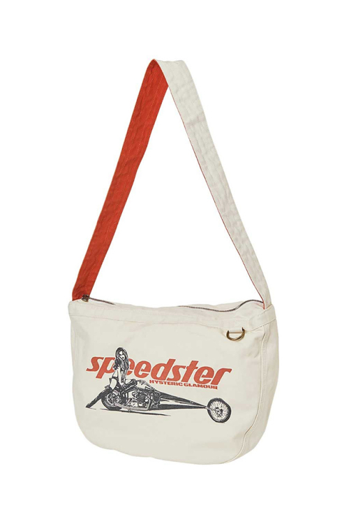 HYSTERIC GLAMOUR ヒステリックグラマー 02263QB01 SPEEDSTER ショルダーバッグ WHITE 正規通販 メンズ レディース