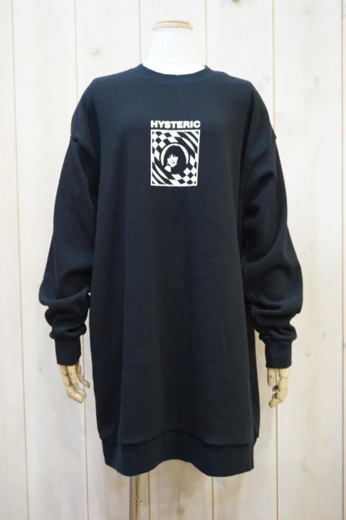 HYSTERIC GLAMOUR 01223CO04 FUTURE SOUND ワンピース BLACK 正規通販 レディース