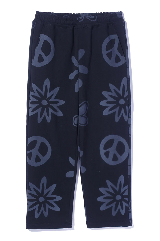 XLARGE エクストララージ 101253031010 PEACE SWEAT PANTS ピーススウェットパンツ BLACK 正規通販 メンズ レディース