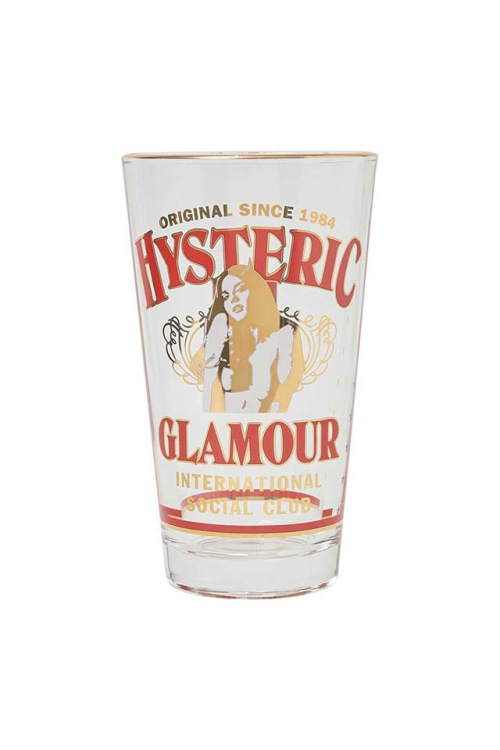 HYSTERIC GLAMOUR ヒステリックグラマー 02263QG05 HG SOCIAL CLUB 1PINTビールグラス WHITE 正規通販 レディース メンズ
