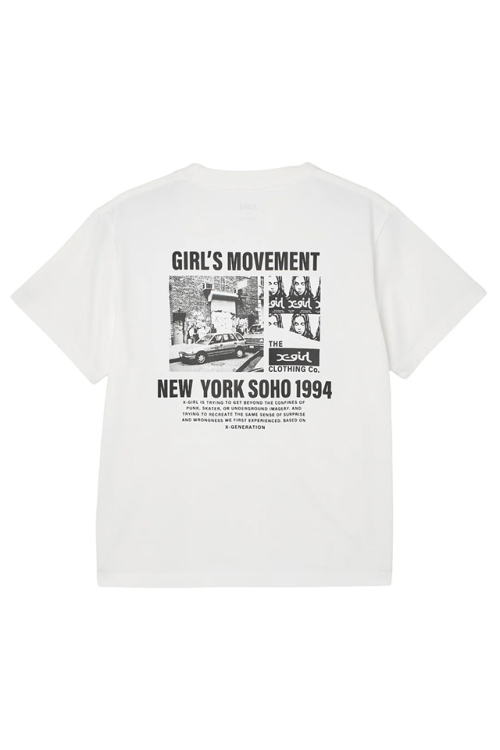 X-girl エックスガール 105262011027 X-girl HISTORY S/S TEE Tシャツ WHITE 正規通販 レディース