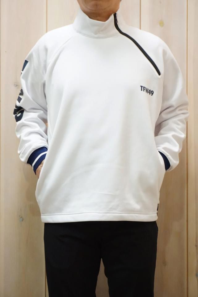 TFW49 ティーエフダブリューフォーティーナイン T042320005 HALF ZIP PULLOVER ハーフジッププルオーバー WHT × NVY 正規通販 メンズ ゴルフ