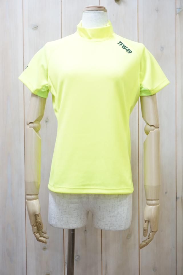 TFW49 TL10231006 MESH MOCK NECK T モックネックTシャツ YELLOW 正規通販 ゴルフ レディース