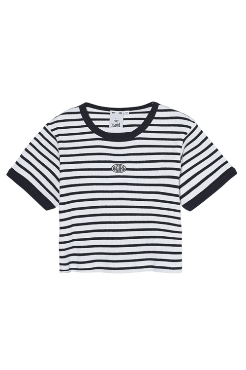 X-girl エックスガール 105242013027 OVAL LOGO S/S TOP Tシャツ MULTI 正規通販 レディース