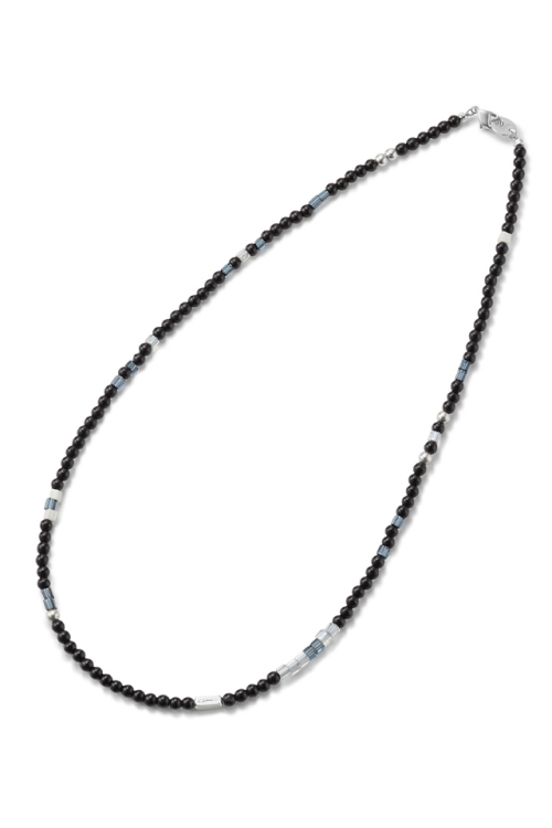 GARNI ガルニ GN23002 - ENSEMBLE - Mix Beads Necklace ミックスビーズネックレス BLACK 正規通販 メンズ レディース