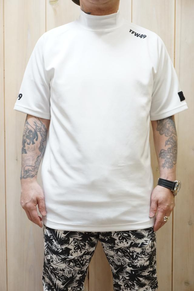 メンズ TFW49 ティーエフダブリューフォーティーナイン T102210023 MOCK NECK T-3 モックネックTシャツ WHITE 正規通販 ゴルフ