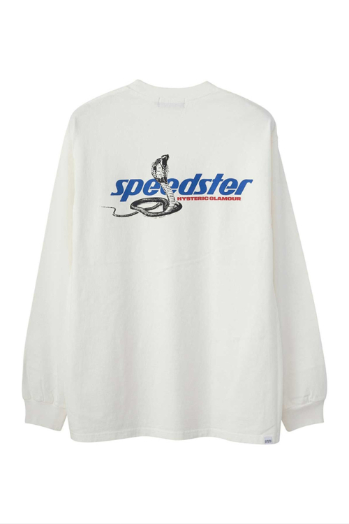 HYSTERIC GLAMOUR ヒステリックグラマー 02251CL05 HYSTERIC RACING Tシャツ WHITE 正規通販 メンズ