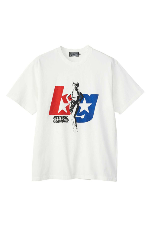 HYSTERIC GLAMOUR ヒステリックグラマー 02253CT03 WICKED WAY Tシャツ WHITE 正規通販 メンズ