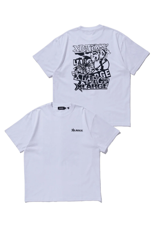XLARGE エクストララージ 101261011024 COMPILATION LOGO S/S TEE Tシャツ WHITE 正規通販 メンズ レディース