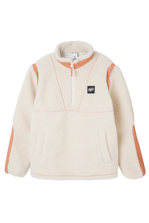 X-girl エックスガール 105234021003 2WAY BOA ANORAK X-girl 2way ボアアノラック OFF WHITE 正規通販 レディース