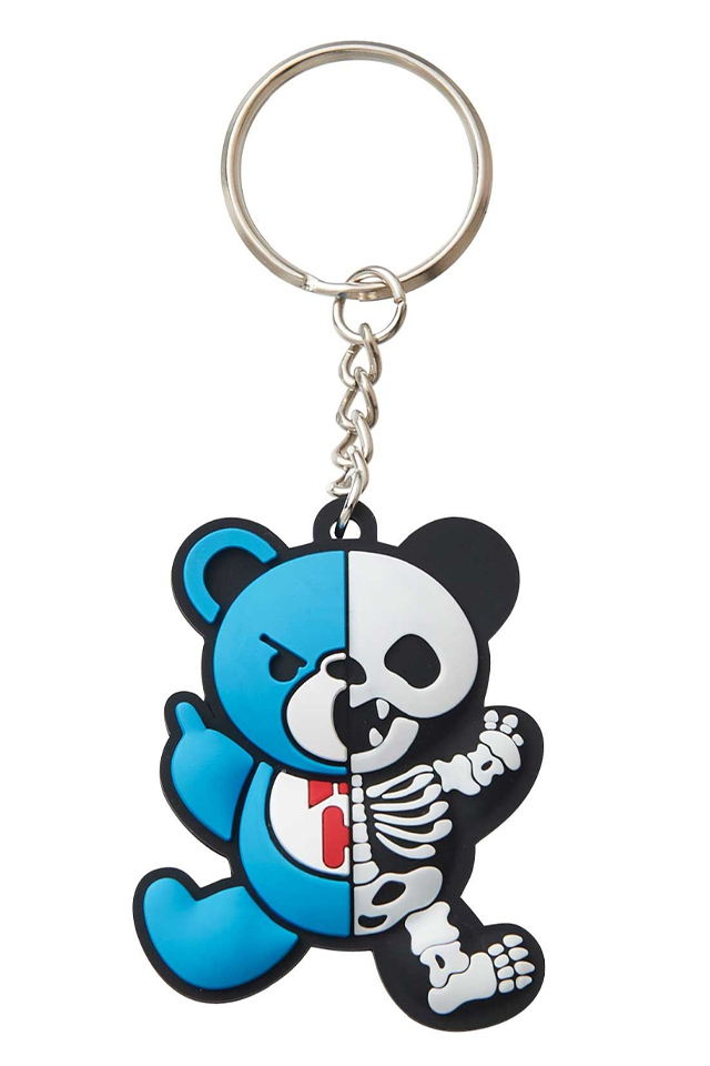 HYSTERIC GLAMOUR ヒステリックグラマー 01231QG13 SECRET BASE/SKELETON BEAR キーホルダー BLUE 正規通販 レディース