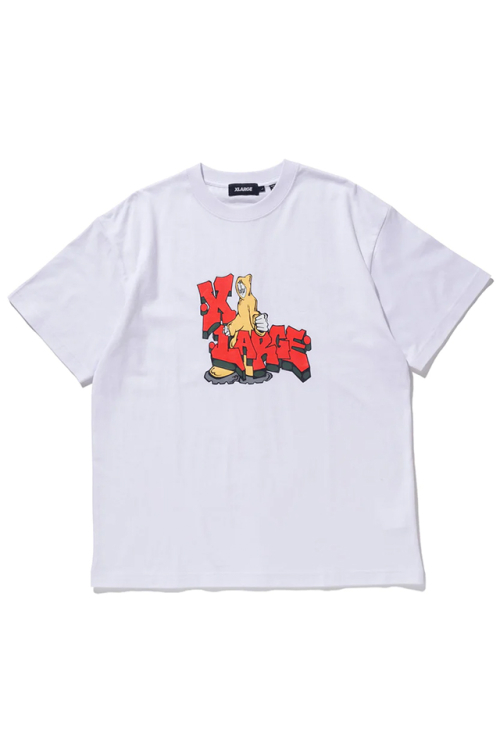 XLARGE エクストララージ 101232011010 MAN IN A HOOD S/S TEE XLARGE Tシャツ WHITE 正規通販 メンズ レディース