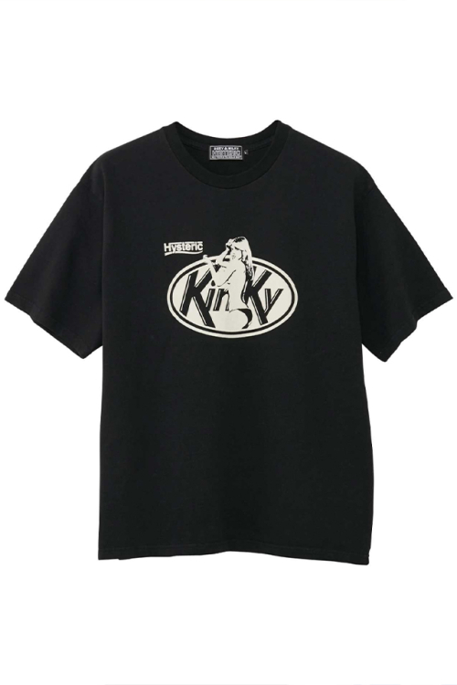 HYSTERIC GLAMOUR ヒステリックグラマー 02231CT06 KINKY LADY Tシャツ BLACK 正規通販 メンズ