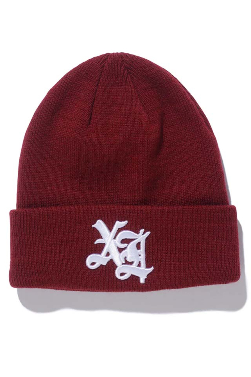 XLARGE 101224051011 OLD ENGLISH LOGO KNIT CAP XLARGE ニットキャップ BURGUNDY 正規通販 メンズ レディース