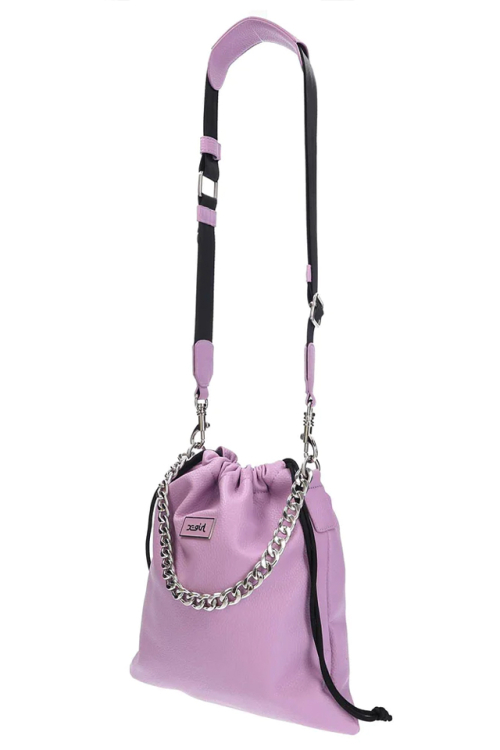 X-girl エックスガール 105233053010 FAUX LEATHER DRAWSTRING BAG X-girl ショルダーバッグ LtPURPLE 正規通販 レディース