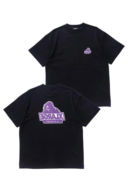 XLARGE エクストララージ 101232011025 SLANTED OG S/S TEE XLARGE Tシャツ BLACK 正規通販 メンズ レディース