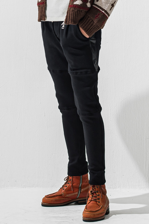 RESOUND CLOTHING  リサウンドクロージング RC42-ST-045  velours fleece JT PT ベロアフリースパンツ BLACK 正規通販 メンズ 2026年11月30日入荷予定