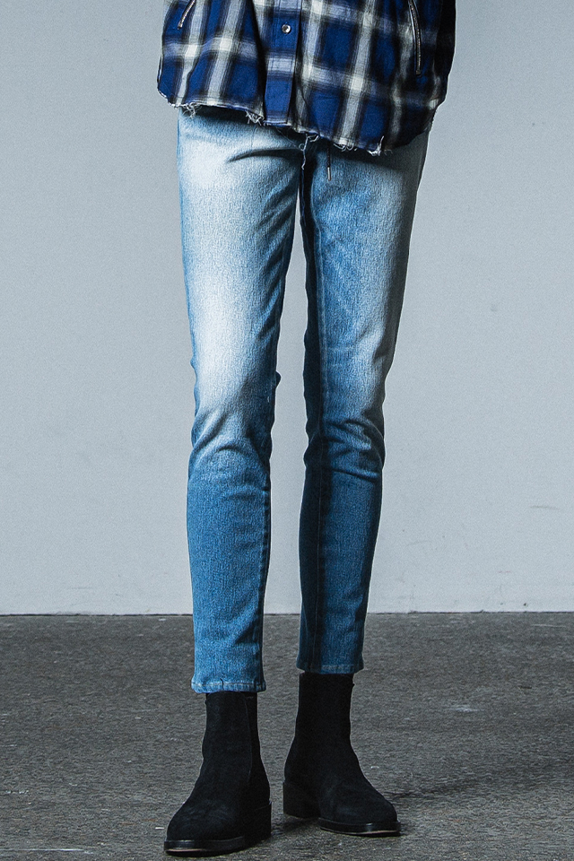 RESOUND CLOTHING  リサウンドクロージング RC33-ST-020 MICK DENIM JERSEY ミックデニムジャージーンズ INDUSED 正規通販 メンズ