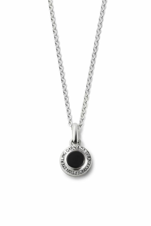 GARNI ガルニ GN22028 Round Stone Pendant - S ラウンドストーンペンダント- S BLACK 正規通販 メンズ レディース