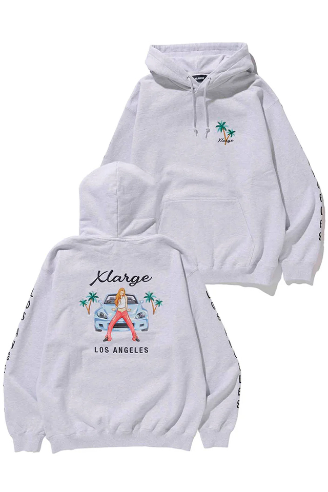 XLARGE エクストララージ 101231012030 FLAG GAL PULLOVER HOODED SWEAT XLARGE パーカー ASH 正規通販 メンズ レディース