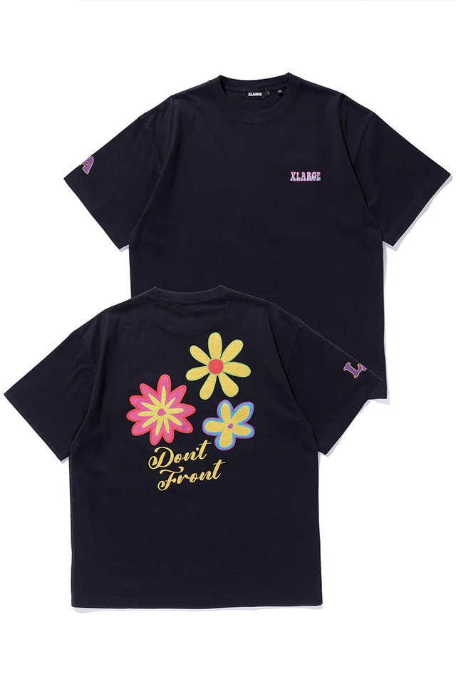 XLARGE エクストララージ 101252011007 FLOWER S/S TEE Tシャツ BLACK 正規通販 メンズ レディース