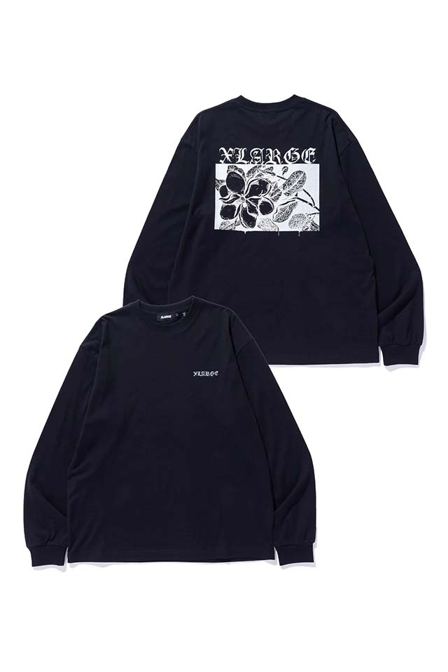 XLARGE エクストララージ 101254011008 CLASSIC L/S TEE ロングスリーブTシャツ BLACK 正規通販 メンズ レディース