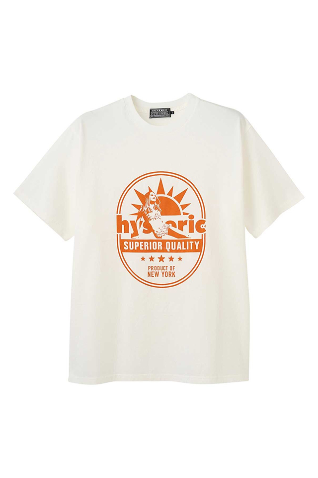 HYSTERIC GLAMOUR ヒステリックグラマー 02261CT38 SUPERIOR QUALITY Tシャツ WHITE 正規通販 メンズ