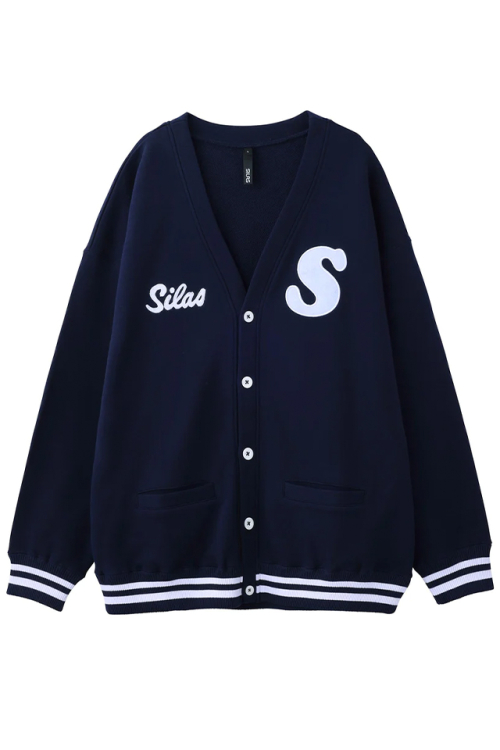 SILAS サイラス 110231015001 SWEAT CARDIGAN SILAS スウェットカーディガン NAVY 正規通販 メンズ