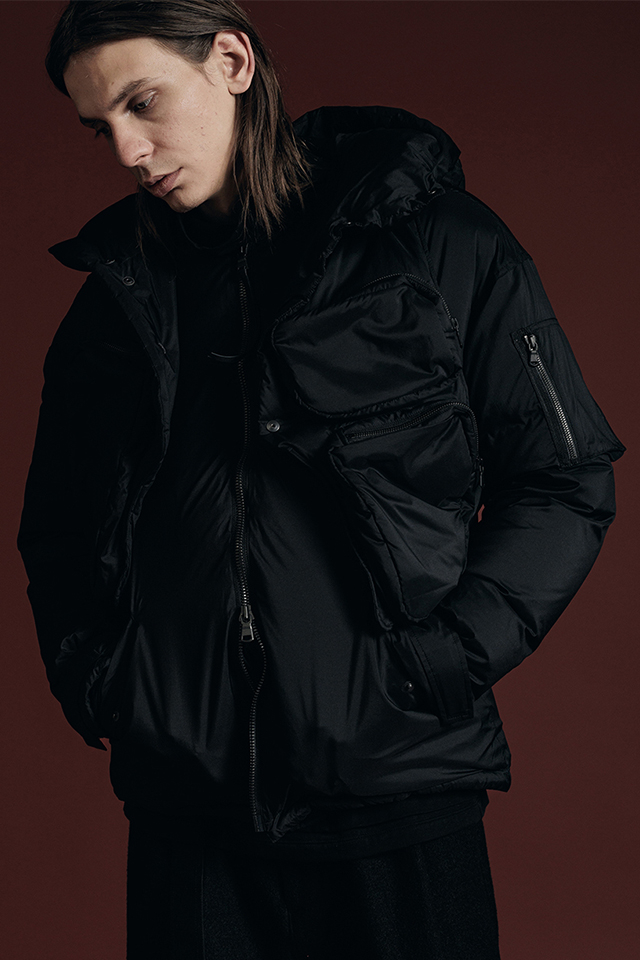 The Viridi-anne ザ ヴィリジアン VI-3623-06 DOWN JACKET ダウンジャケット BLACK 正規通販 メンズ