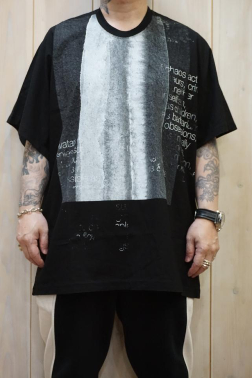 JULIUS ユリウス 827CPM2 グラフィックプリントカイトTシャツ BLACK 正規通販 メンズ