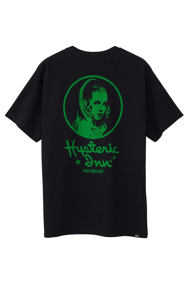 HYSTERIC GLAMOUR ヒステリックグラマー 02251CT37 HYSTERIC INN Tシャツ BLACK 正規通販 メンズ