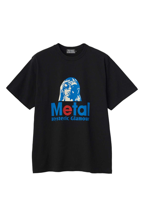 HYSTERIC GLAMOUR ヒステリックグラマー 02261CT02 METAL Tシャツ BLACK 正規通販 メンズ