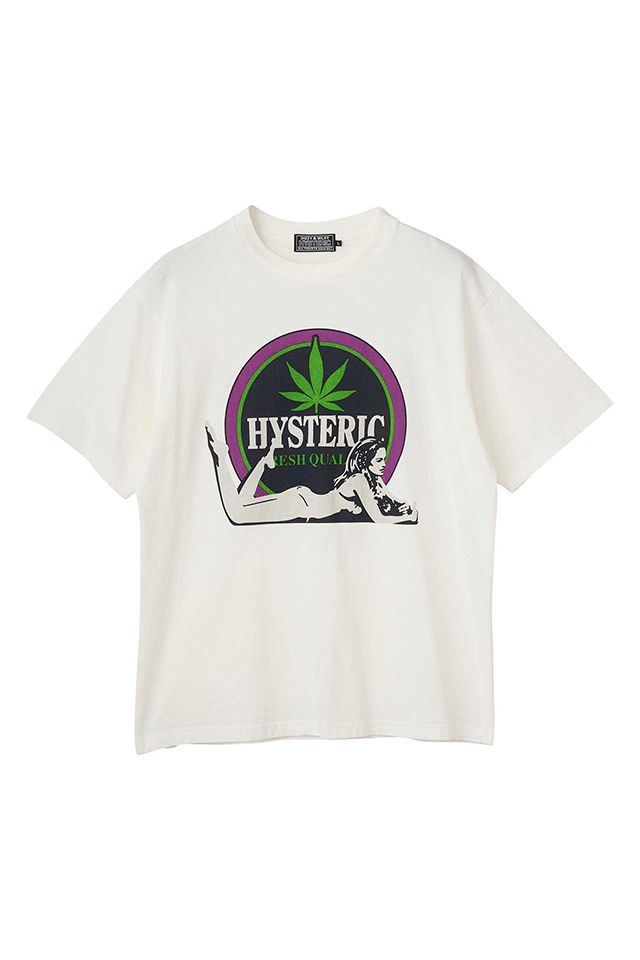HYSTERIC GLAMOUR ヒステリックグラマー 02261CT25 FRESH QUALITY Tシャツ WHITE 正規通販 メンズ