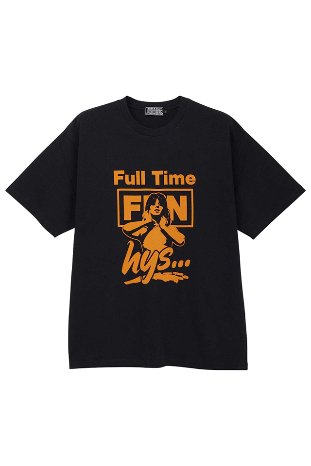 HYSTERIC GLAMOUR ヒステリックグラマー 02241CT07 FULL TIME FUN Tシャツ BLACK 正規通販 メンズ