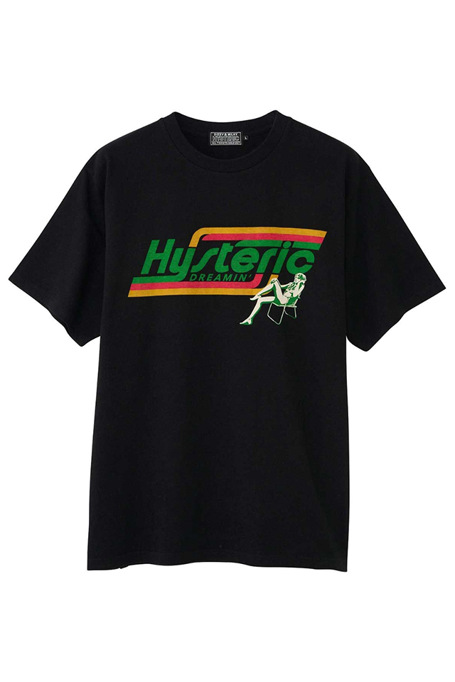 HYSTERIC GLAMOUR ヒステリックグラマー 02251CT29 HYSTERIC DREAMIN Tシャツ BLACK 正規通販 メンズ