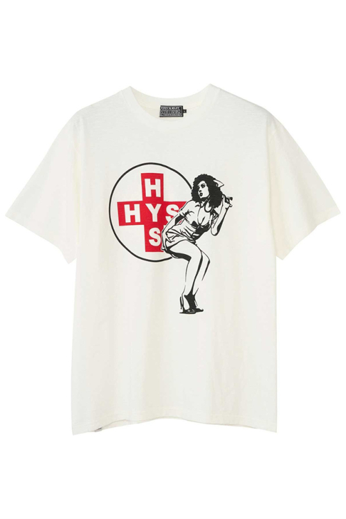 HYSTERIC GLAMOUR ヒステリックグラマー 02251CT34 HYSTERIC NURSE Tシャツ WHITE 正規通販 メンズ