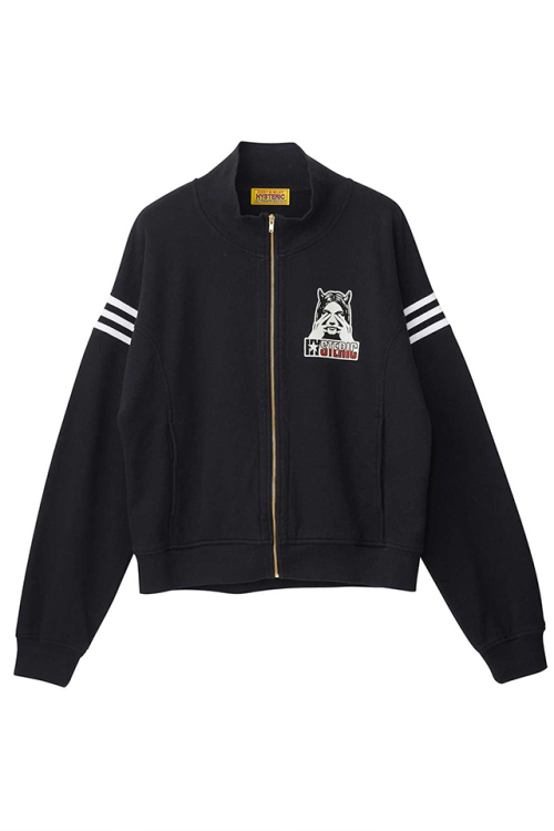 HYSTERIC GLAMOUR ヒステリックグラマー 01263CJ01 SEE NO EVIL ジャンパー BLACK 正規通販 レディース