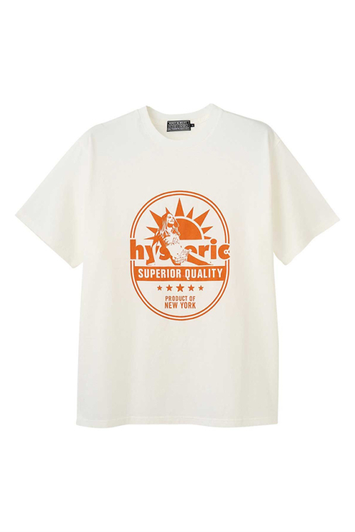 HYSTERIC GLAMOUR ヒステリックグラマー 02261CT38 SUPERIOR QUALITY Tシャツ WHITE 正規通販 メンズ