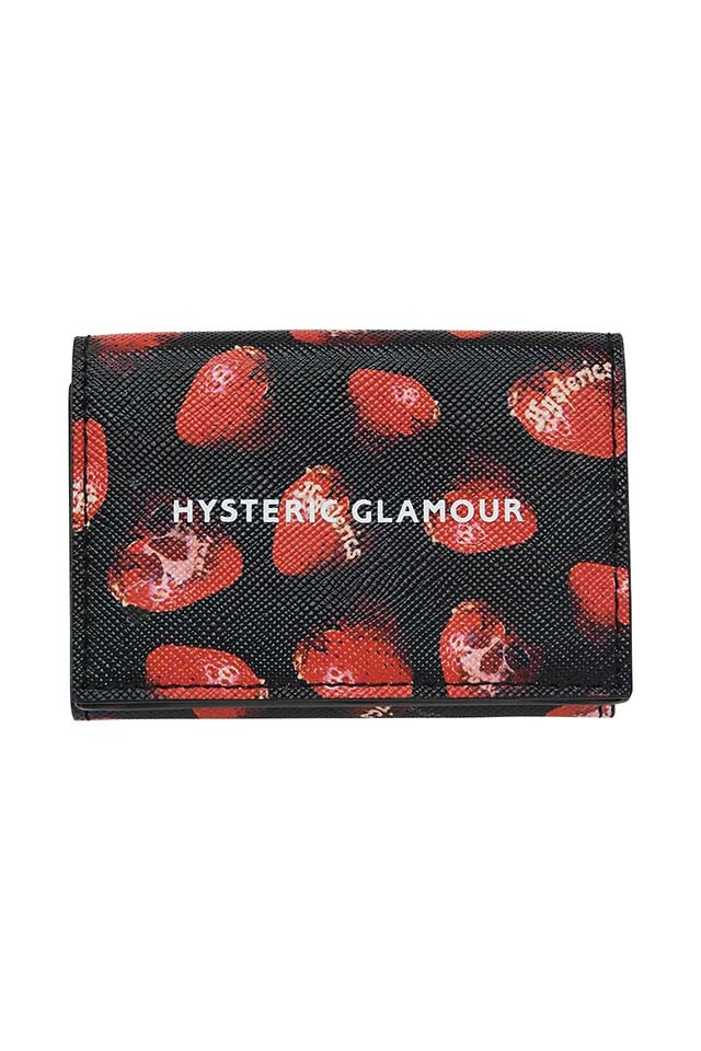HYSTERIC GLAMOUR ヒステリックグラマー 01253QG15 三つ折りウォレット BLACK 正規通販 レディース メンズ