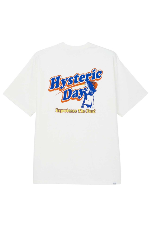 HYSTERIC GLAMOUR ヒステリックグラマー 02241CT20 HYSTERIC DAY Tシャツ WHITE 正規通販 メンズ